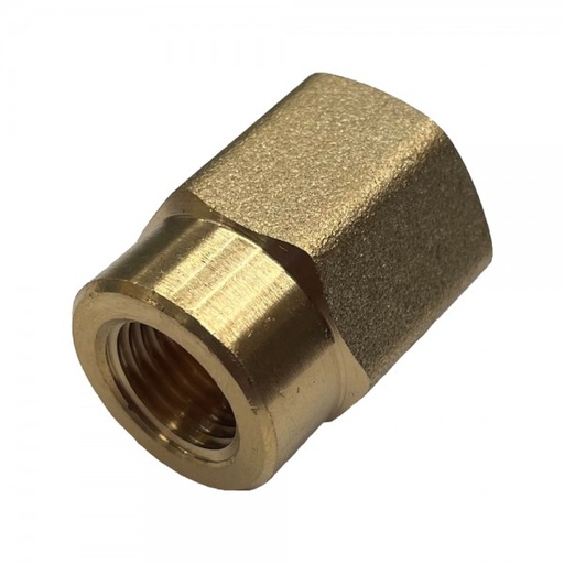 [P2903] Brass Hex Reducing Socket 3/8" (15mm) Female BSP Thread to 1/4" (11.4mm) Female BSP Thread