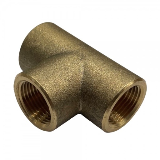 [P3503] Brass Female Tee Piece 3/8" (15mm) Female BSP Thread