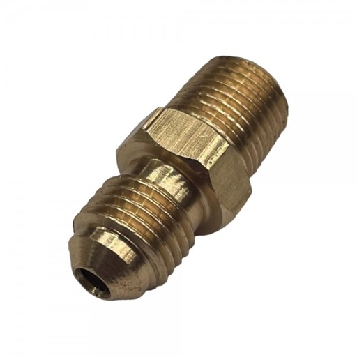 [P702] Brass Male Flare Union 3/16" (4.8mm) Hose Tube x 1/8" (9.7mm) Male BSP Thread