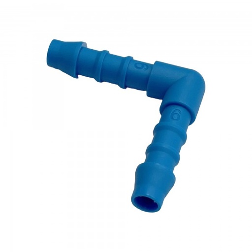 [PE14] Nylon Plastic Male Elbow Joiner 1/4" (6.3mm) Barbed Hose Tube Ends