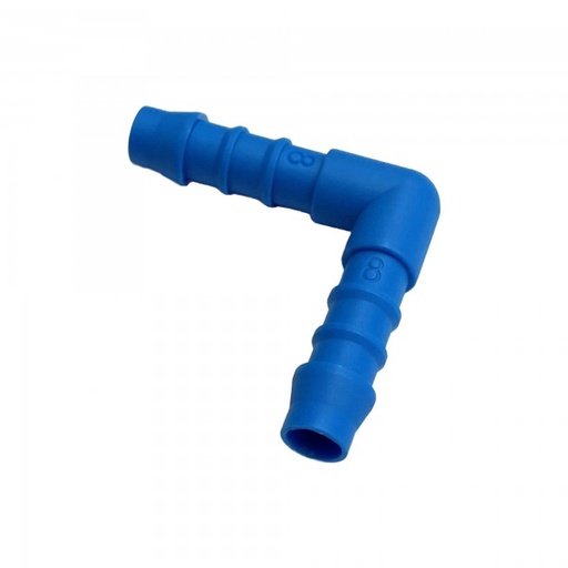 [PE516] Nylon Plastic Male Elbow Joiner 5/16" (7.9mm) Barbed Hose Tube Ends