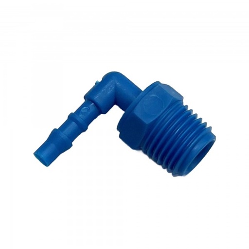 [PLME414] Nylon Plastic Male Elbow Tail Fitting 5/32" (4mm) Hose Tube End to X 1/4" (13.2mm) Male BSP Thread