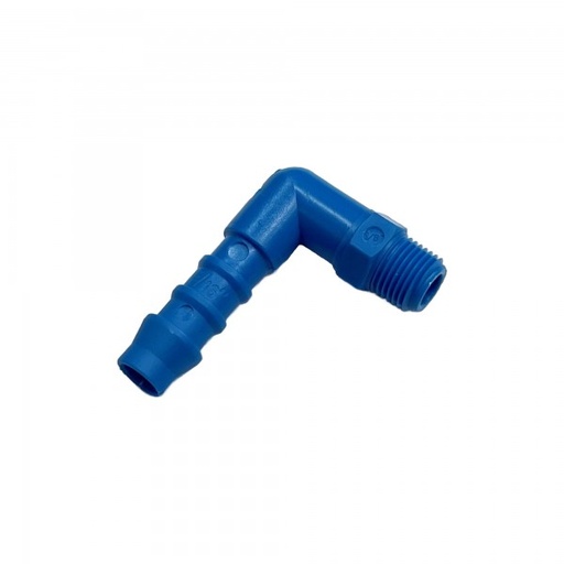 [PLME818] Nylon Plastic Male Elbow Tail Fitting 5/16" (7.9mm) Hose Tube End to 1/8" (9.7mm) Male BSP Thread