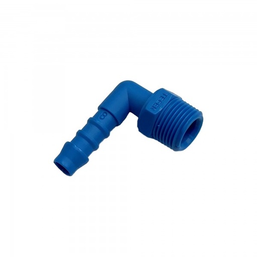 [PLME838] Nylon Plastic Male Elbow Tail Fitting 5/16" (7.9mm) Hose Tube End to 3/8" (16.7mm) Male BSP Thread
