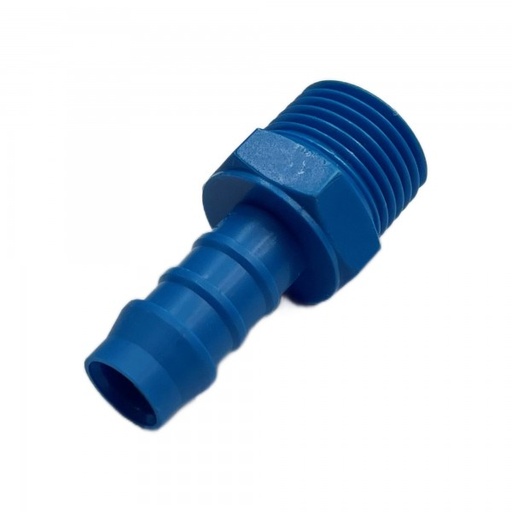 [PLMT1212] Nylon Plastic Male Tail Fitting 1/2" (12.7mm) Hose Tube End to 1/2" (21mm) Male BSP Thread