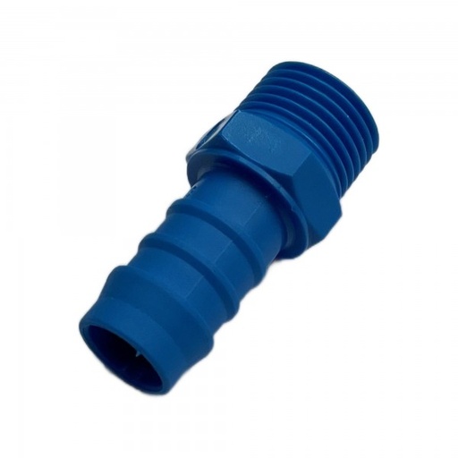 [PLMT1612] Nylon Plastic Male Tail Fitting 5/8" (15.9mm) Hose Tube End to 1/2" (21mm) Male BSP Thread