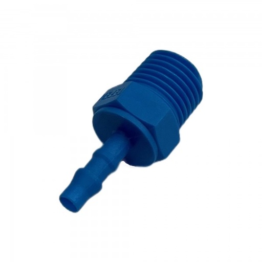 [PLMT414] Nylon Plastic Male Tail Fitting 5/32" (4mm) Hose Tube End to 1/4" (13.2mm) Male BSP Thread