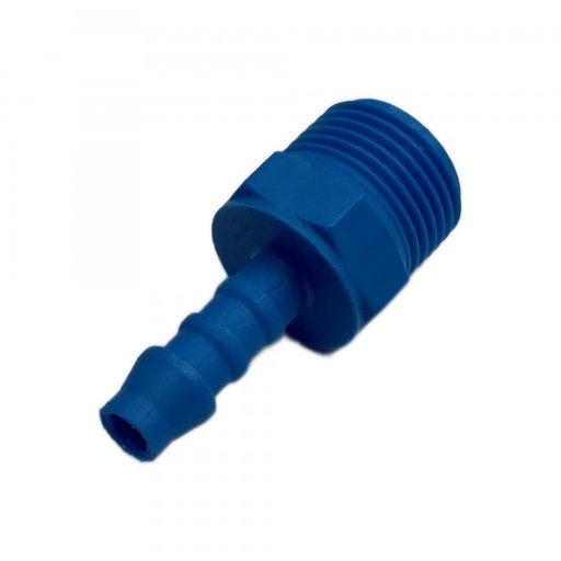 [PLMT638] Nylon Plastic Male Tail Fitting 1/4" (6.3mm) Hose Tube End to 3/8" (16.7mm) Male BSP Thread