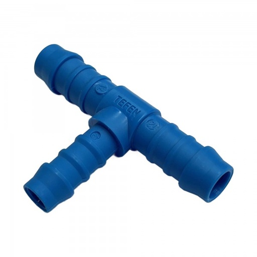 [PRT1210] Nylon Plastic Reducing Tee 1/2" (12.7mm) x 1/2" (12.7mm) to 3/8" (9.5mm) Hose Tube End