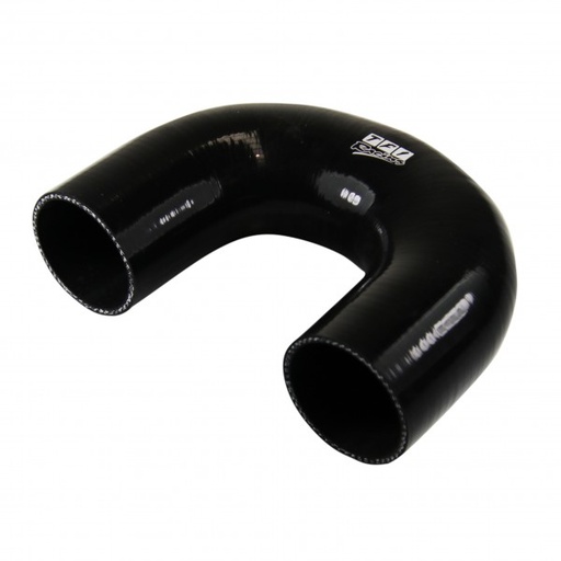 [SH-E180-57-50-BLK] Silicone Hose Black 190 Deg Elbow 57mm (2.25") ID, 50mm Leg Length