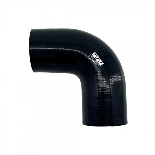 [SH-E90-51-50-BLK] Silicone Hose Black 90 Deg Elbow 50mm (2") ID, 50mm Leg Length