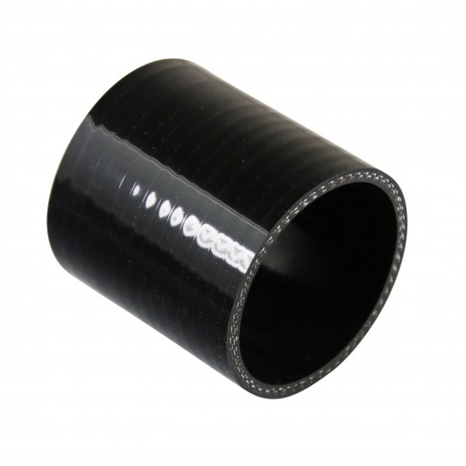 [SH-S-63-76-BLK] Silicone Hose Black Coupling Straight 63mm (2-1/2") ID, 76mm (3") Length