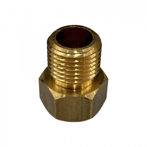 [TBRJ-16] Brass Temp Bush Reducer 5/8" (15.8mm) Female UNF Thread to M16-1.5 Male Thread