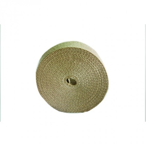 [301100BE] Fawn Coloured Exhaust Wrap 25mm(1") Wide x 30mt(100ft) Roll 650C Continuous
